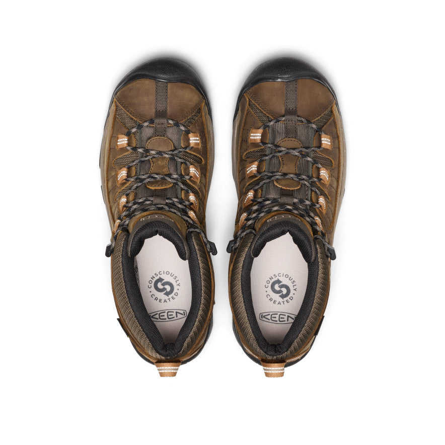 Men's Targhee II Waterproof Mid Wide | Black Olive/Chipmunk