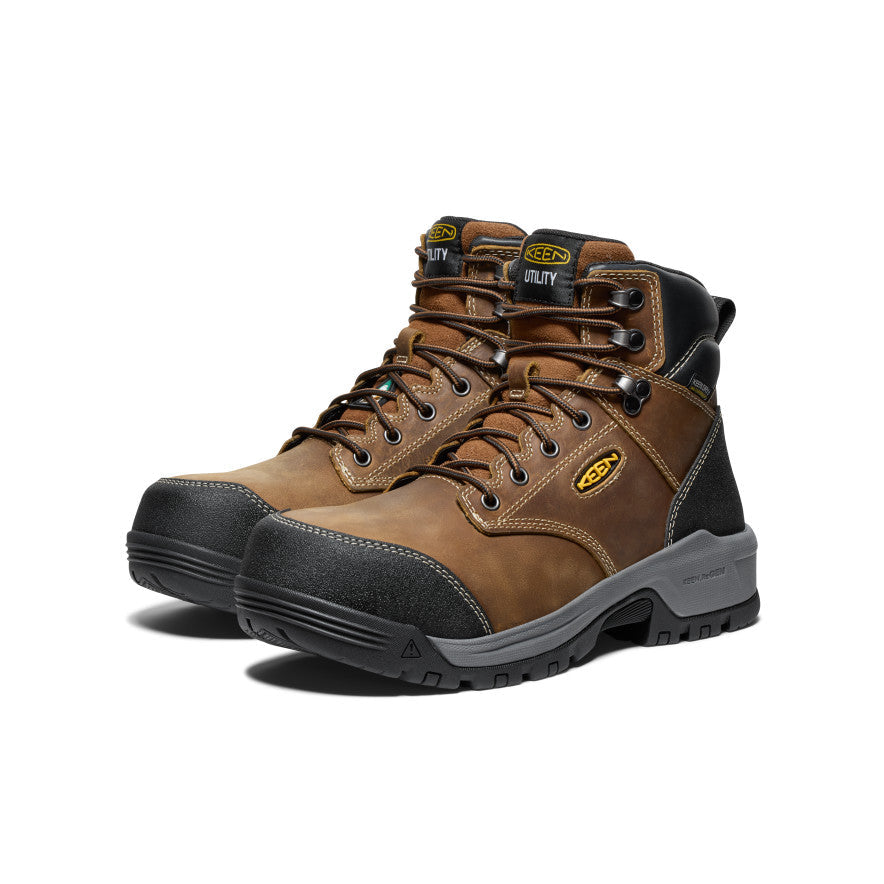 Men's CSA Evanston 6\" Waterproof Boot (Carbon Toe) | Bison/Black