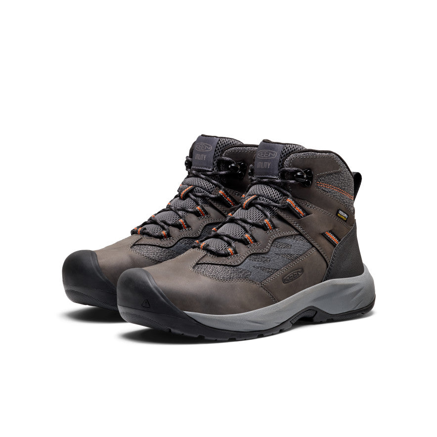 Men's Highframe Waterproof Work Boot (Steel Toe) | Magnet/Black