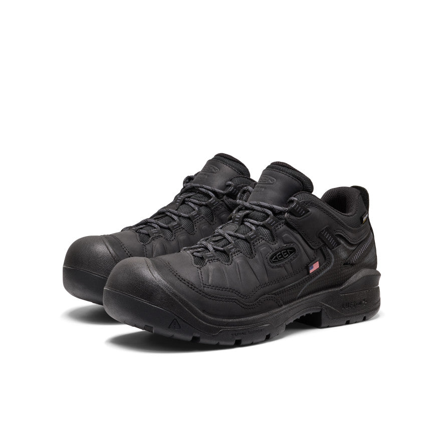 Men's Targhee IV Waterproof Work Shoe (Soft Toe) | Black/Black