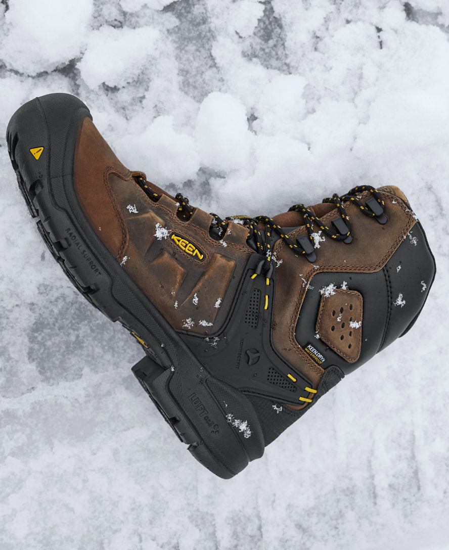 Men's Dover 8\" Waterproof Boot (Carbon Toe) | Dark Earth/Black
