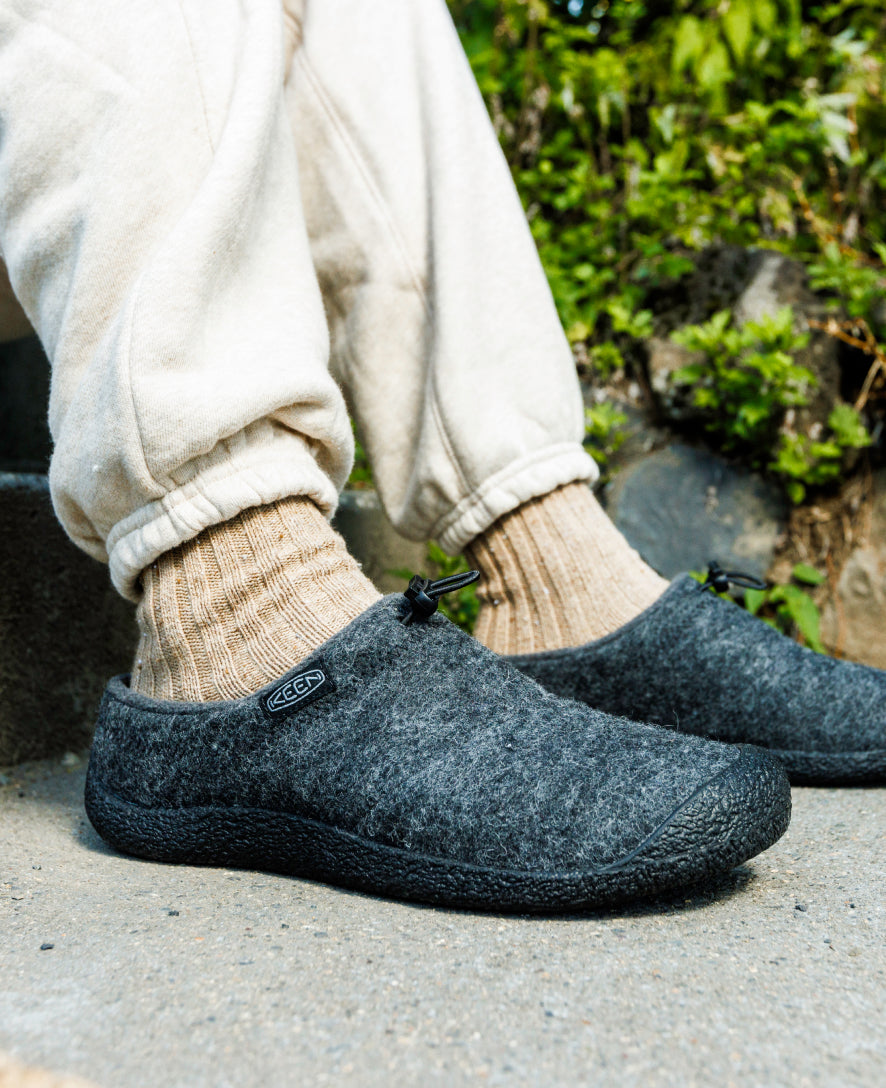 Men's Howser III Slide | Charcoal Grey Felt/Black