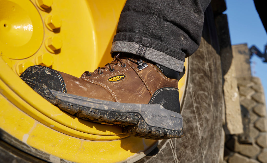 Women's Evanston 6\" Waterproof Boot (Carbon Toe) | Bison/Black