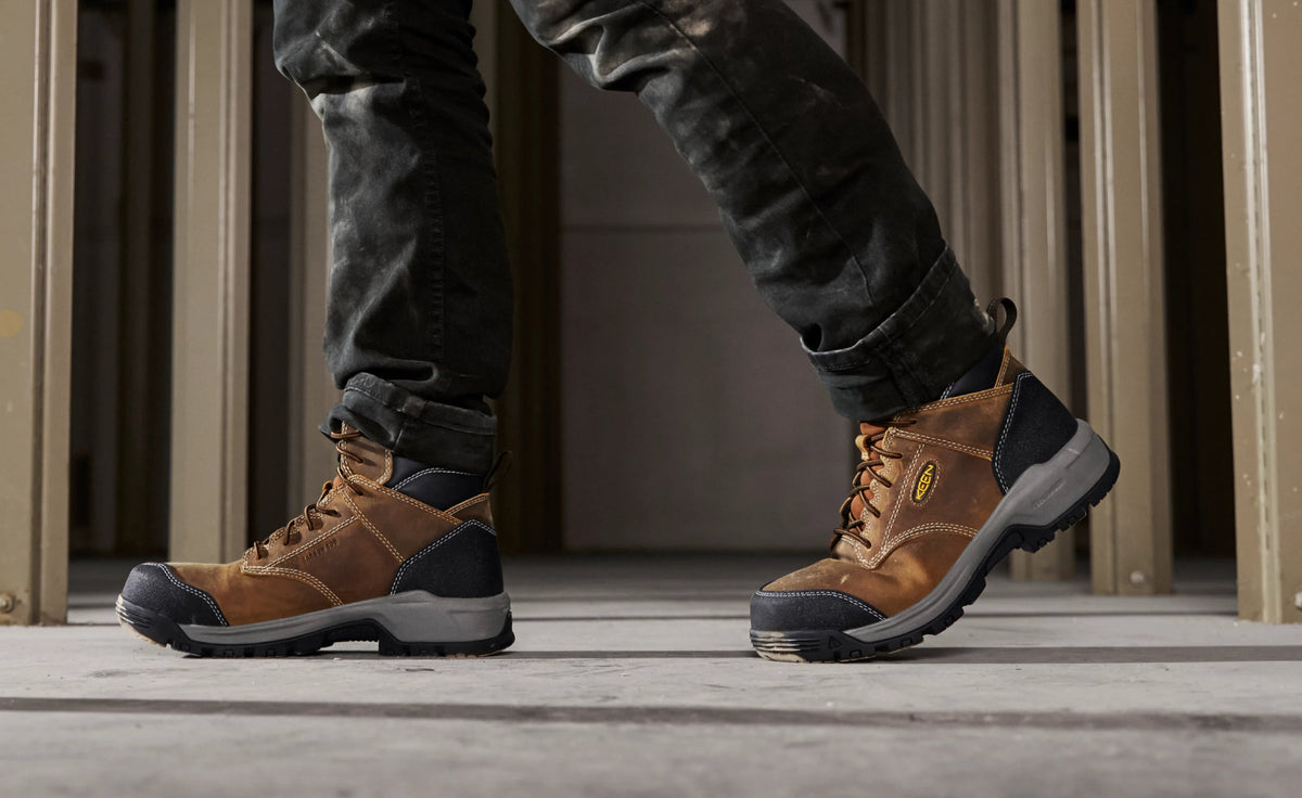 Men's Evanston 6\" ESD Boot (Carbon Toe) | Bison/Black