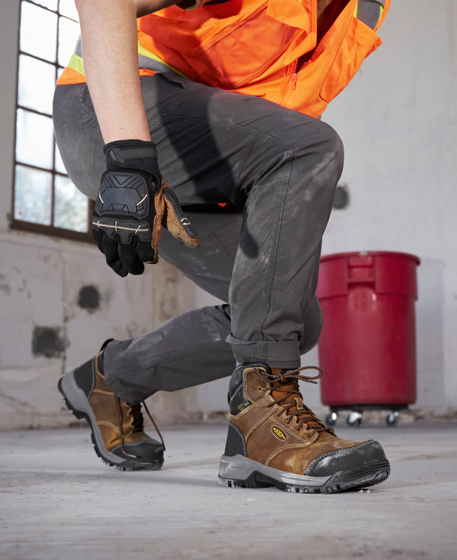 Women's Evanston 6\" ESD Boot (Carbon Toe) | Bison/Black