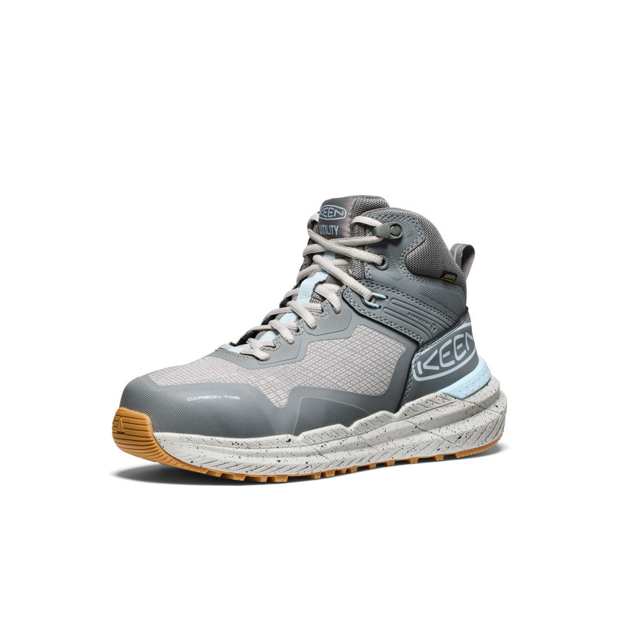 Women's Synchro Waterproof Work Boot (Carbon Toe) | Steel Grey/Gum