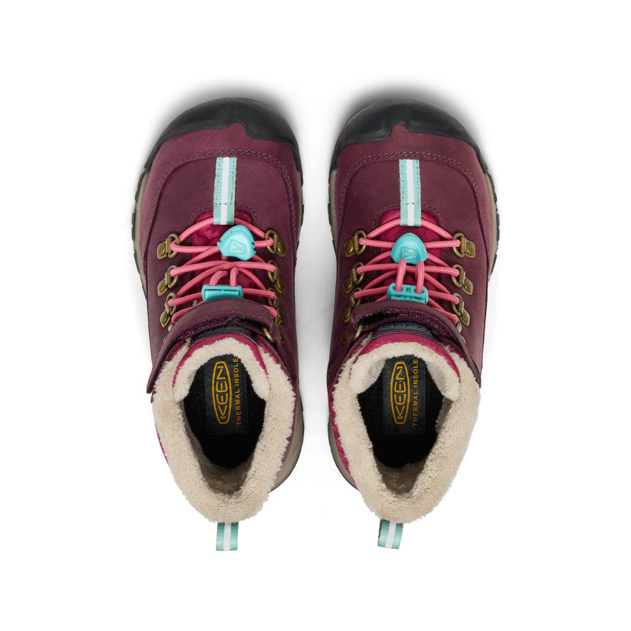 Little Kids' Kanibou Waterproof Winter Boot | Fig/Pink Lemonade