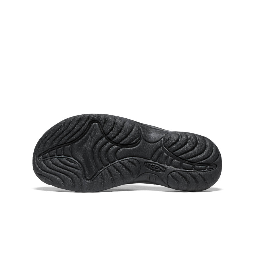 Women's Waimea Leather Flip-Flop | Black/Black