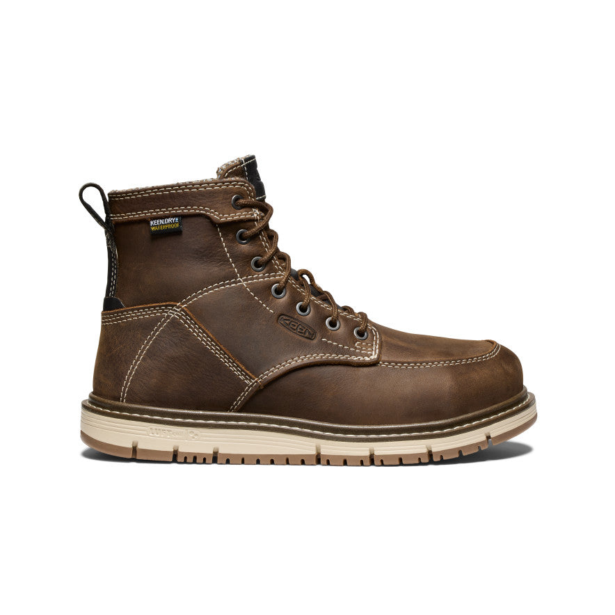 Women's San Jose 6\" Waterproof Boot (Aluminum Toe) | Cascade Brown/Gum