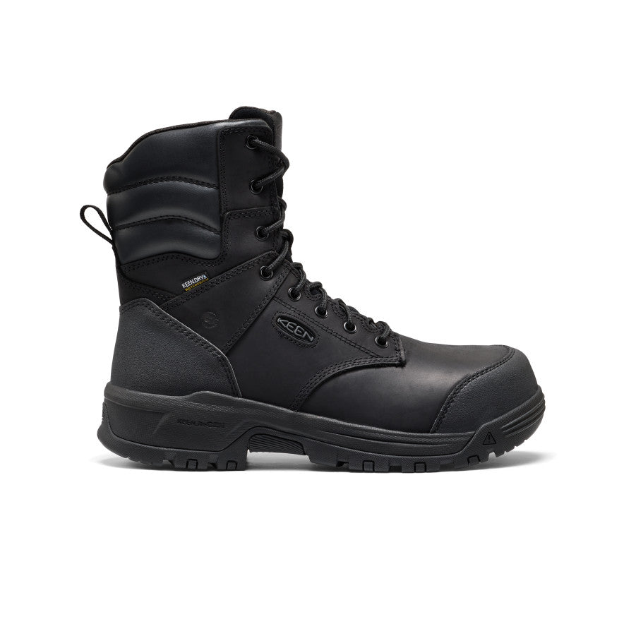 Men's CSA Evanston+ 8\" Waterproof Boot (Carbon Toe) | Black/Black