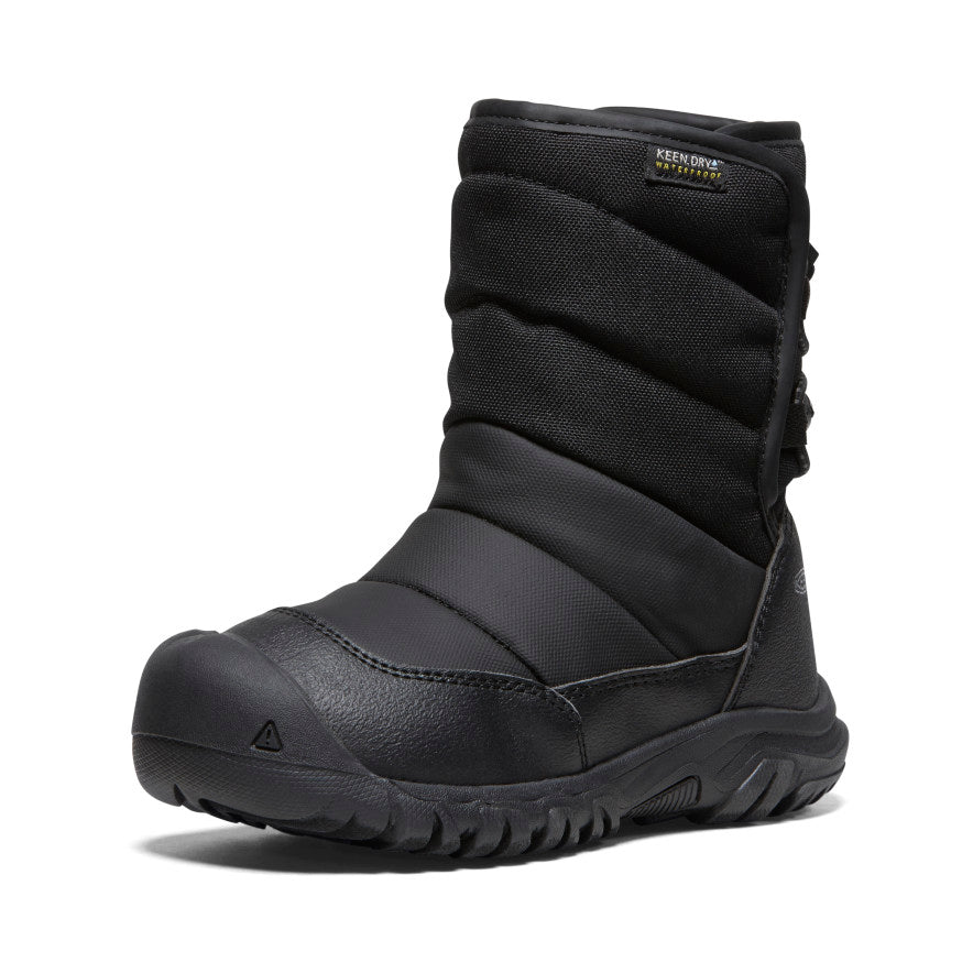 Little Kids' Puffrider Waterproof Winter Boot | Black/Steel Grey