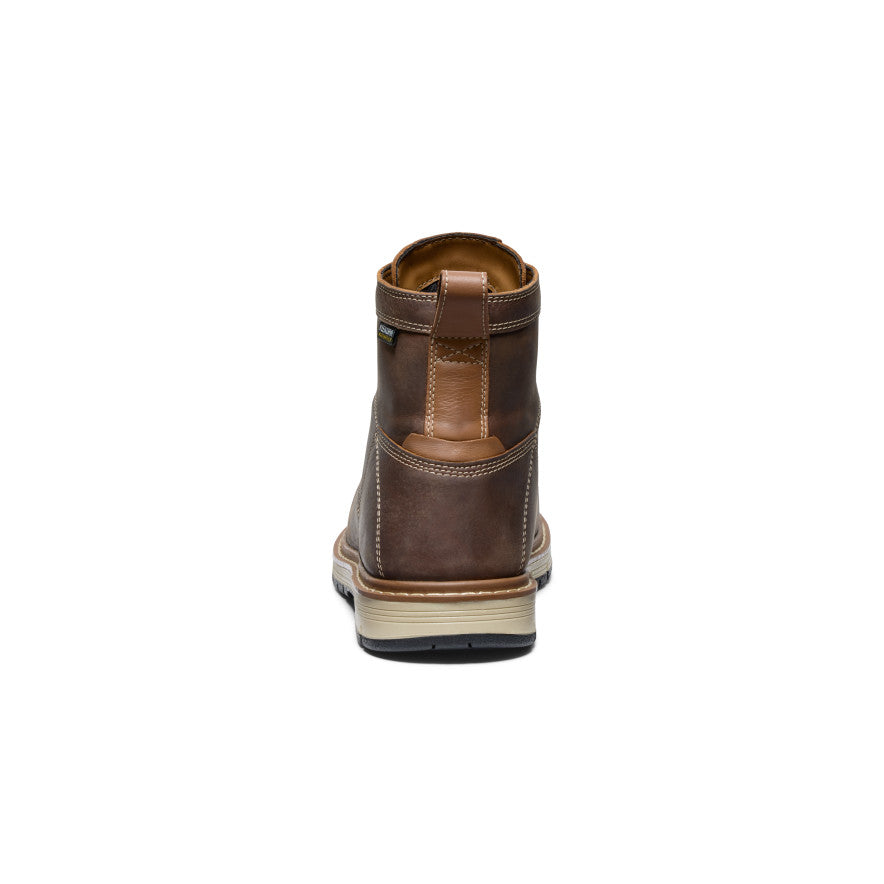 Men's San Jose 6\" Waterproof 90° Heel Boot (Aluminum Toe) | Bison/Black
