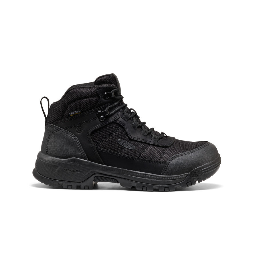 Men's Skokie Waterproof Work Boot (Soft Toe) | Black/Black
