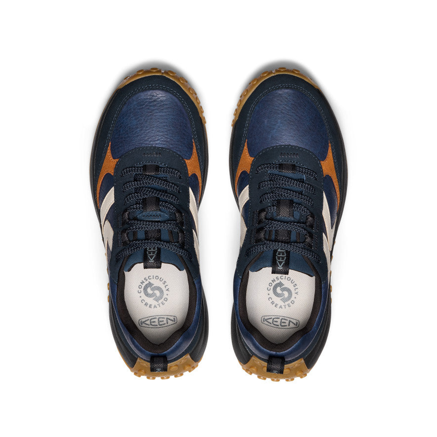 Women's KS86 Leather Sneaker | Sky Captain/Birch