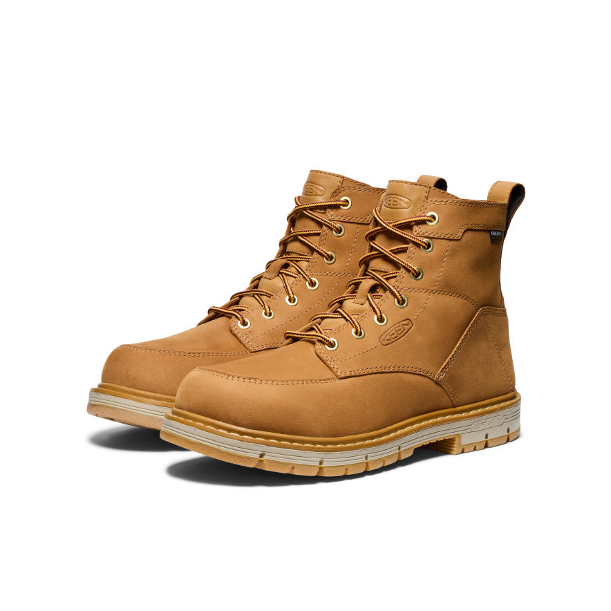 Men's San Jose 6\" Waterproof 90° Heel Boot (Soft Toe) | Bistre/Gum