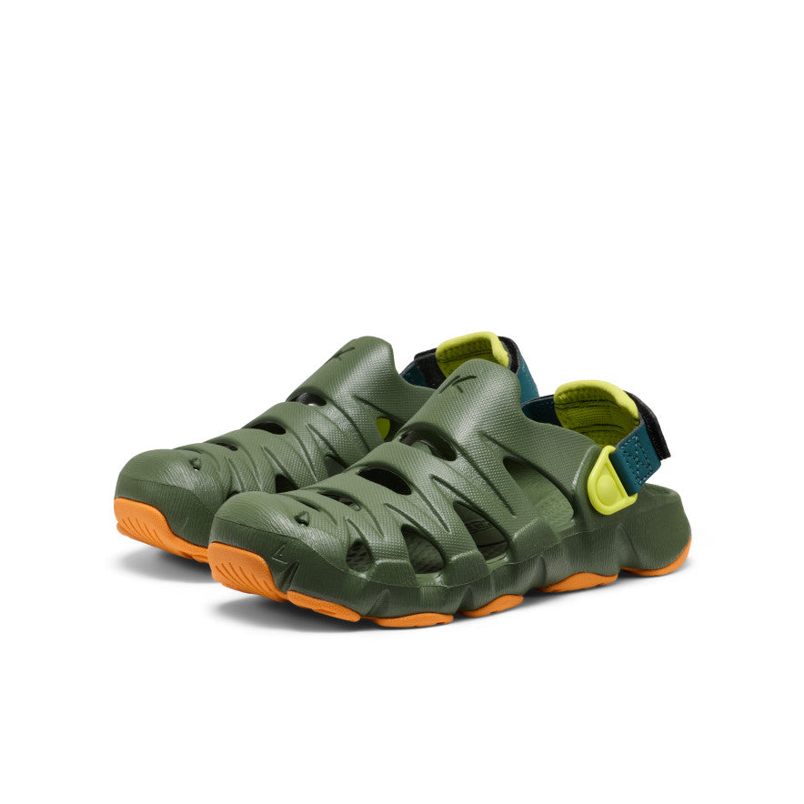 Big Kids' HyperFLT Clog | Bronze Green/Orange Peel