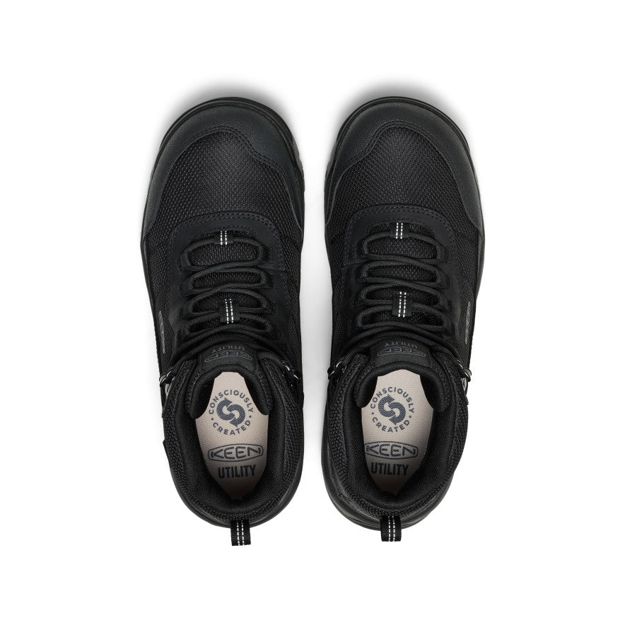 Men's Skokie Waterproof Work Boot (Soft Toe) | Black/Black