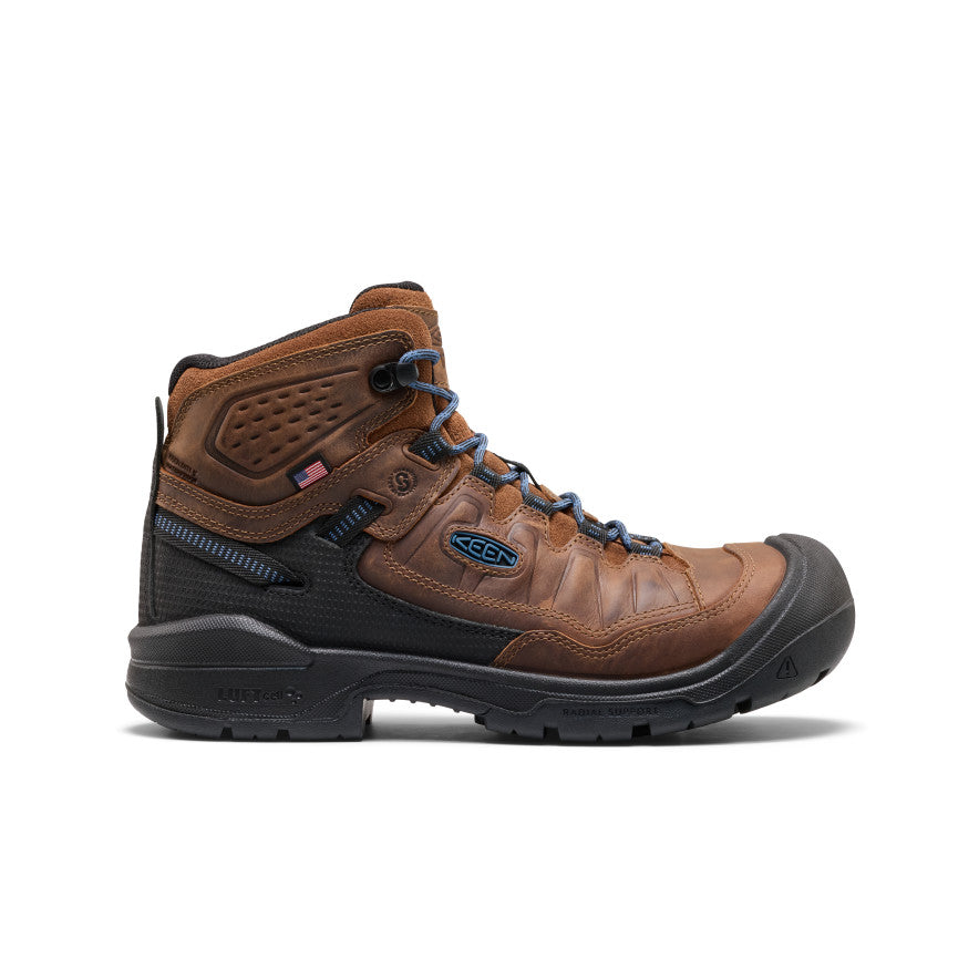 Men's Targhee IV Leather Waterproof Work Boot (Carbon Toe) | Bison/Black