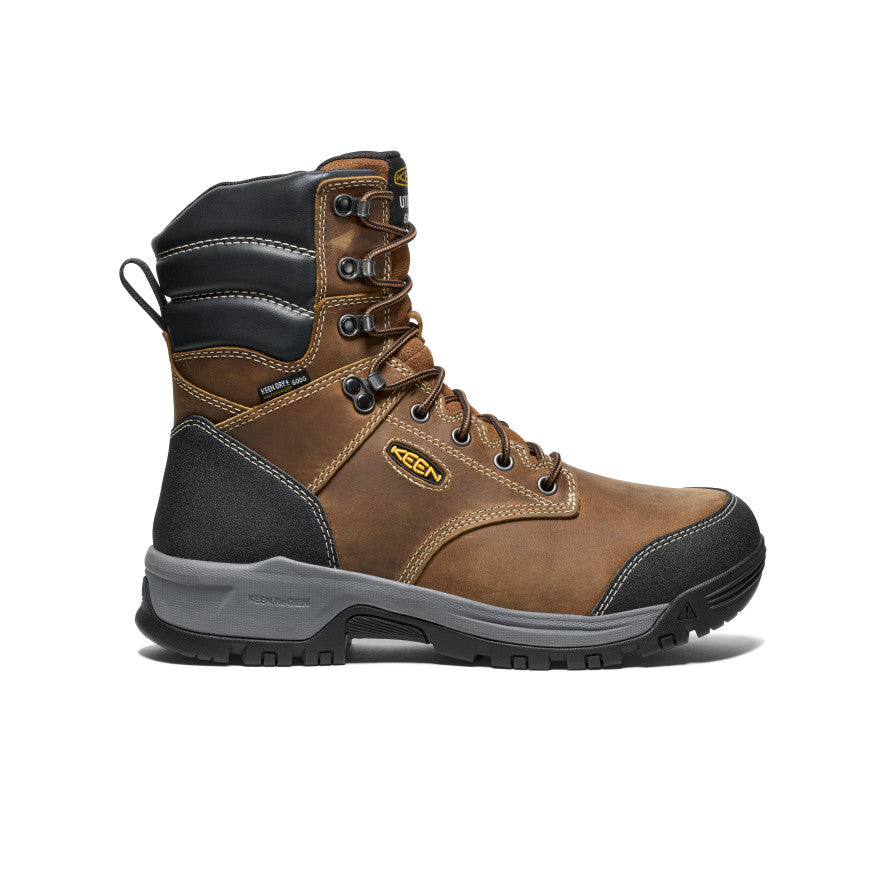 Men's Evanston 8\" Insulated Waterproof Boot (Soft Toe) | Bison/Black