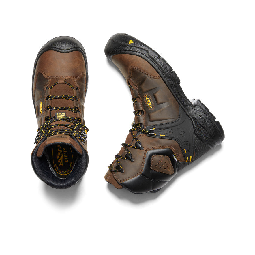 Men's Dover 8\" Waterproof Boot (Carbon Toe) | Dark Earth/Black