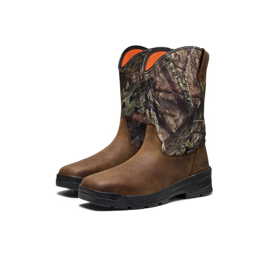 Men's Flatland Pull-On Waterproof Work Boot (Soft Toe) | MOSSY OAK®  BREAK-UP COUNTRY©®