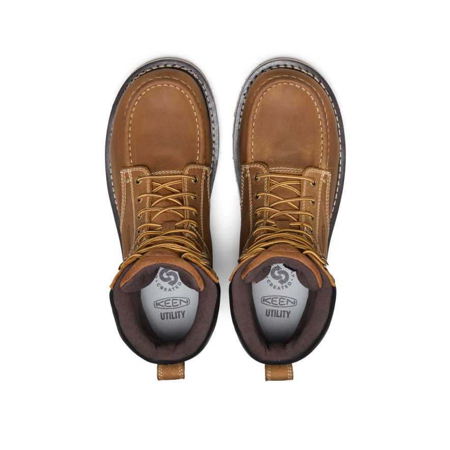Men's Cincinnati 8\" Waterproof 90° Heel Boot (Carbon Toe) | Belgian/Sandshell