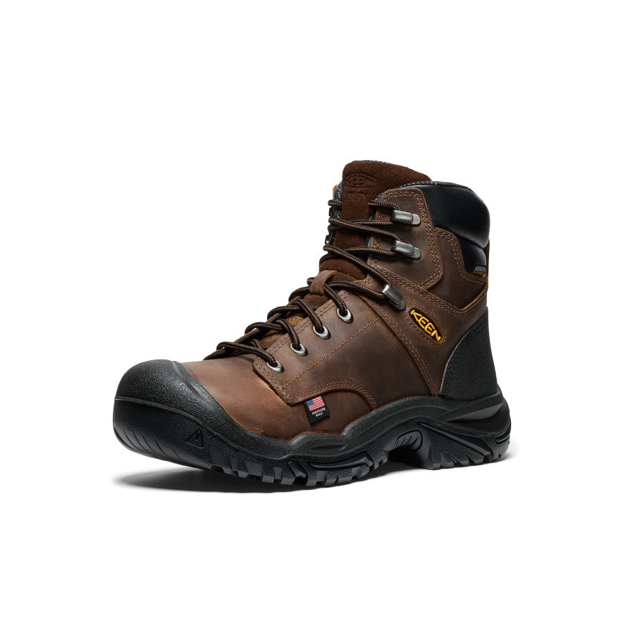 Men's Mt Vernon II 6\" Waterproof Boot (Steel Toe) | Dark Earth/Black