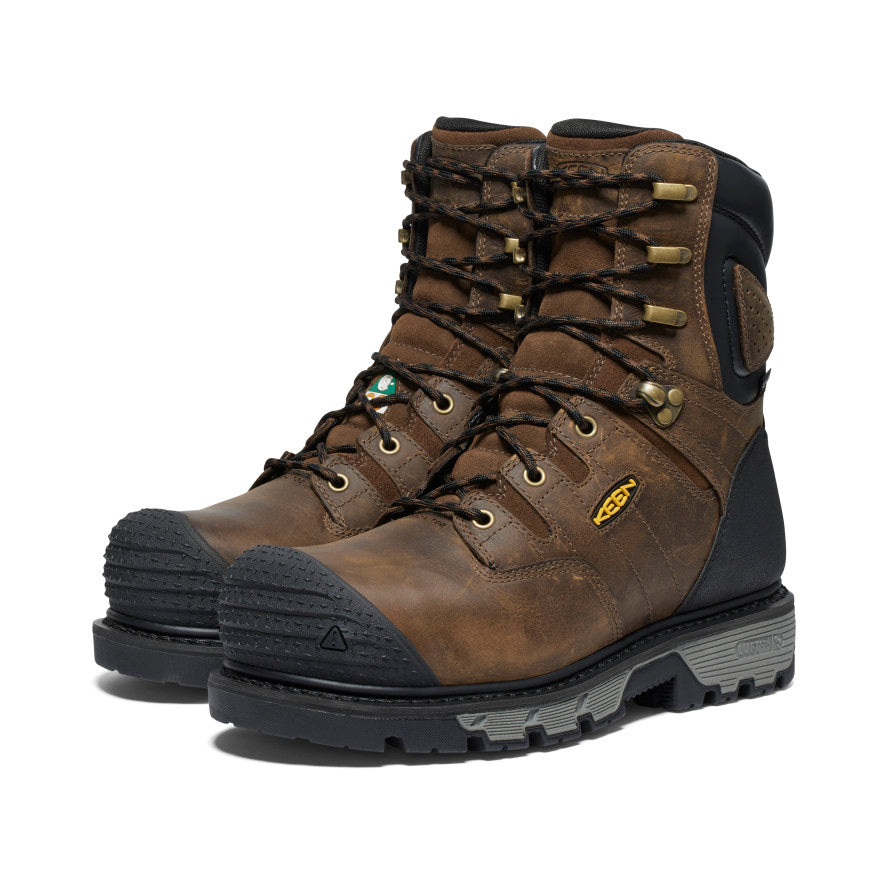 Men's CSA Camden 8\" Waterproof Boot (Carbon Toe) | Dark Earth/Black