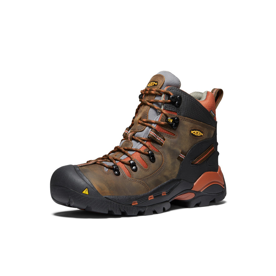 Men's Pittsburgh 6\" Waterproof Boot (Soft Toe) | Cascade Brown/Bombay Brown