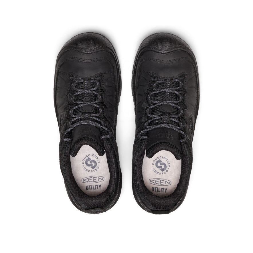Men's Targhee IV Waterproof Work Shoe (Soft Toe) | Black/Black