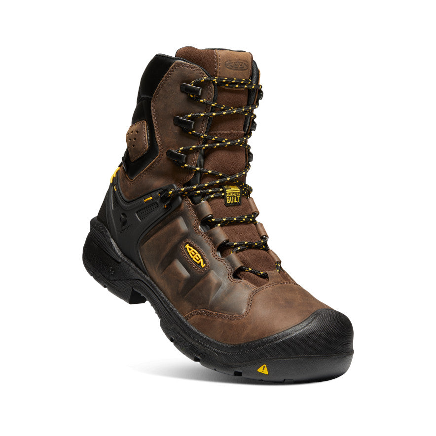 Men's Dover 8\" Waterproof Boot (Carbon Toe) | Dark Earth/Black