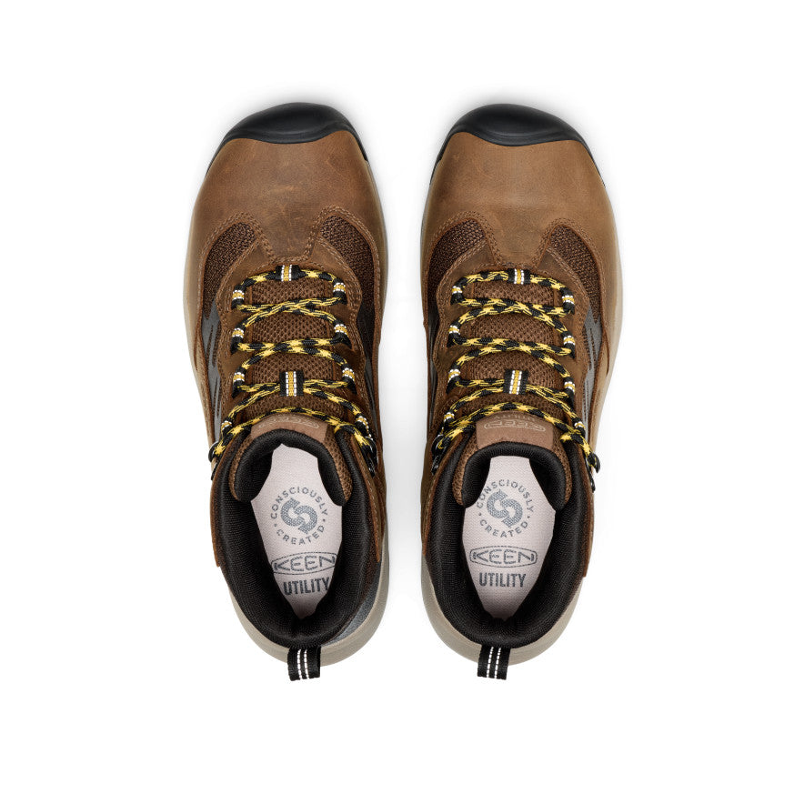 Men's Highframe Waterproof Work Boot (Steel Toe) | Dark Earth/Black