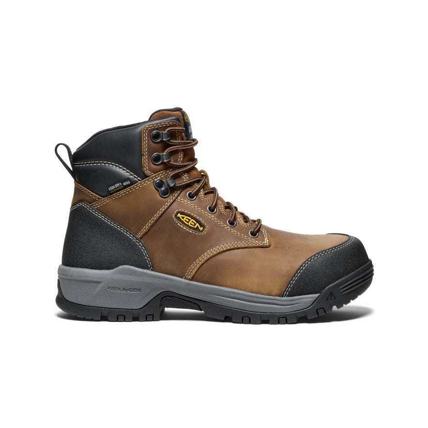 Men's Evanston 6\" Insulated Waterproof Boot (Carbon Toe) | Bison/Black