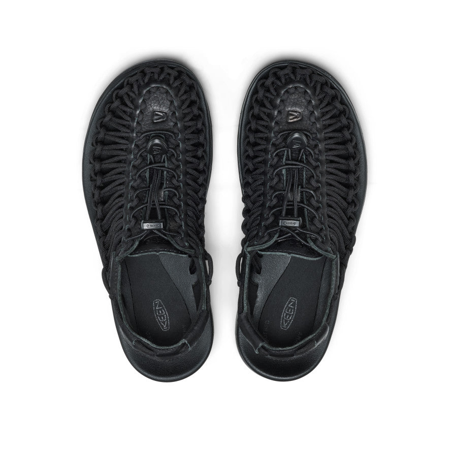 All Gender UNEEK PLT Sneaker | Black Smooth Lea
