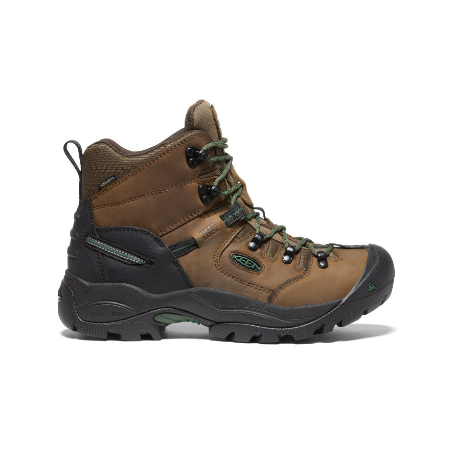Men's Pittsburgh Energy 6\" Waterproof Boot (Soft Toe) | Cascade Brown/Greener Pastures