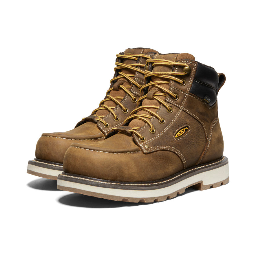 Men's Cincinnati 6\" Waterproof 90° Heel Boot (Carbon Toe) | Belgian/Sandshell