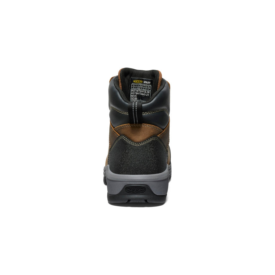 Men's Evanston 6\" ESD Boot (Carbon Toe) | Bison/Black