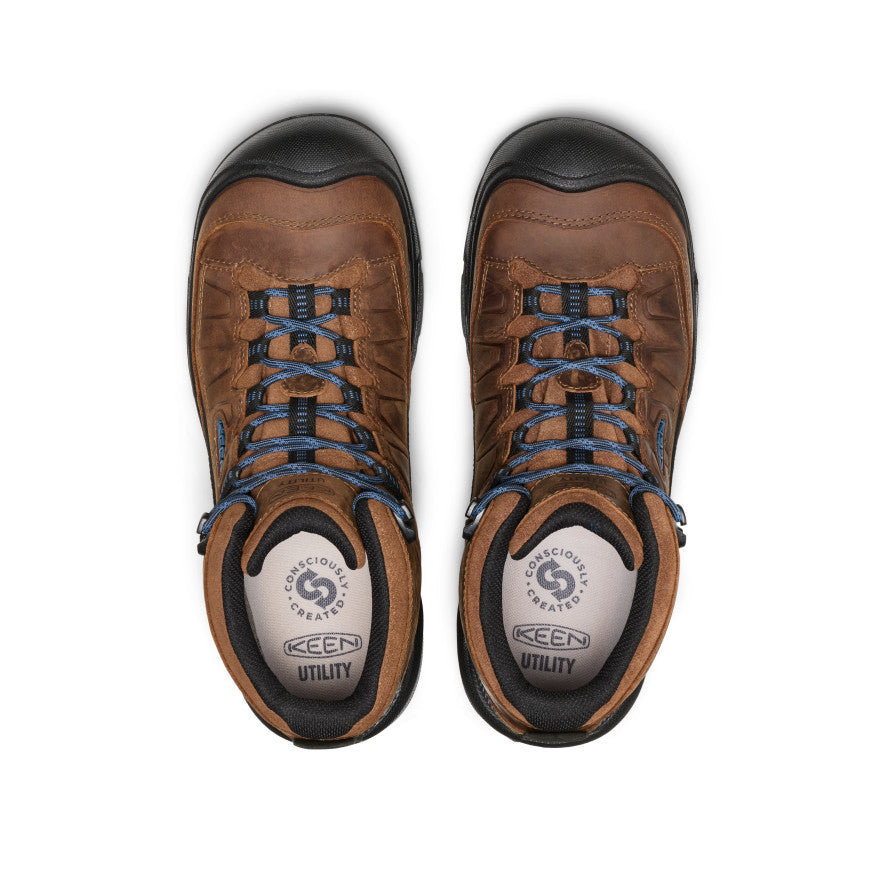 Men's Targhee IV Leather Waterproof Work Boot (Carbon Toe) | Bison/Black