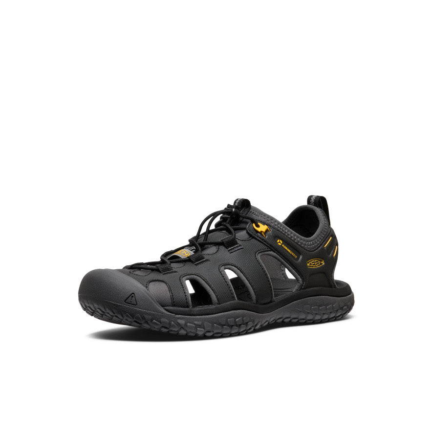 Men's SOLR Sandal | Black/Gold