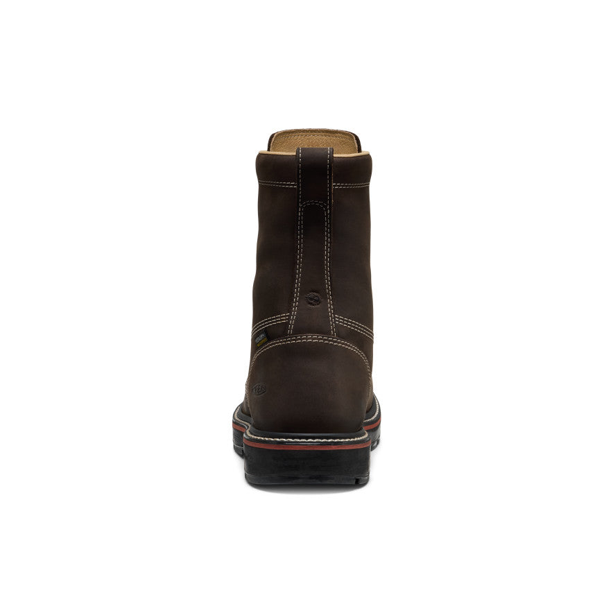 Men's Liberty 8\" Waterproof 90° Heel Boot (Carbon Toe) | Coffee Bean/Black