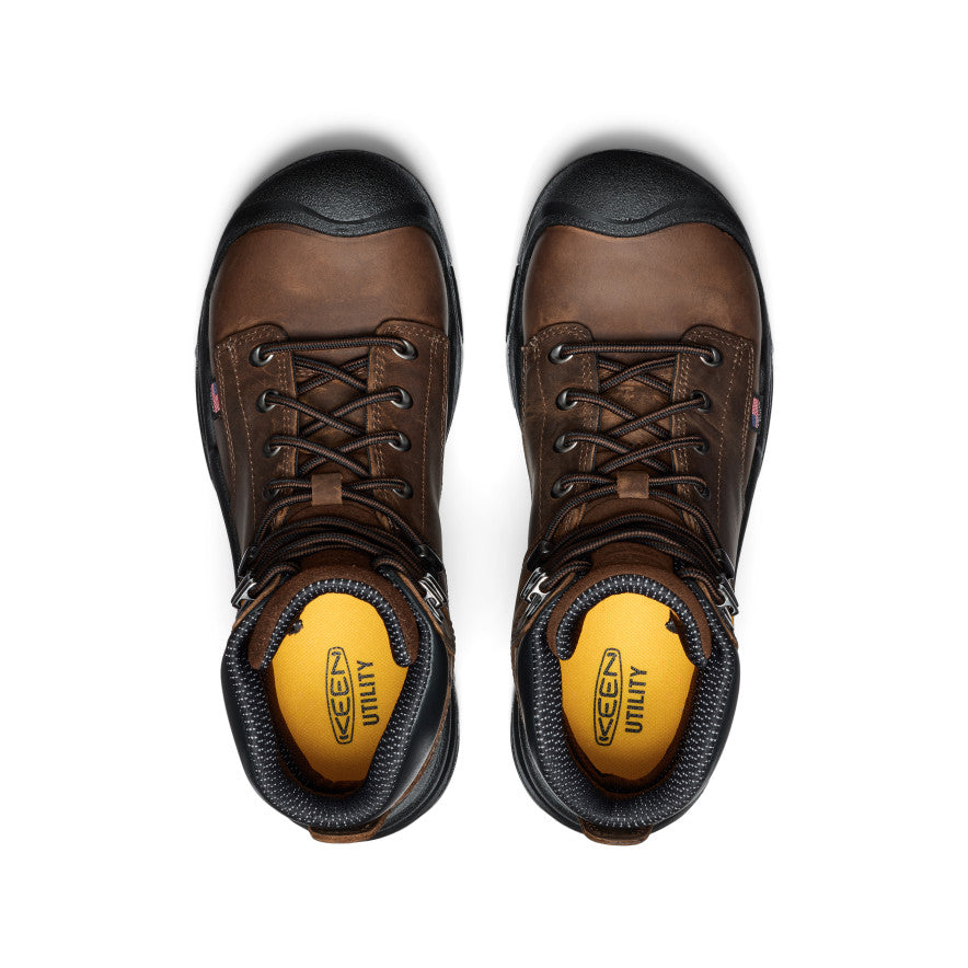 Men's Mt Vernon II 6\" Waterproof Boot (Steel Toe) | Dark Earth/Black