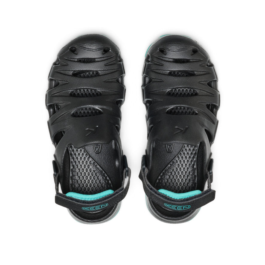 Big Kids' HyperFLT Clog | Black/Bright Aqua