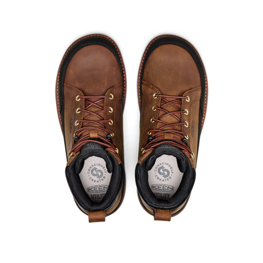 Men's Liberty Racer 6\" Waterproof Work Boot (Carbon Toe) | Bison/Black