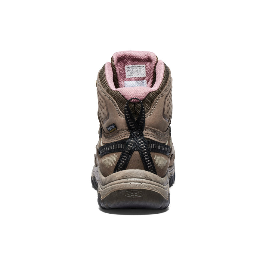 Women's Targhee IV Wide Waterproof Hiking Boot | Brindle/Nostalgia Rose