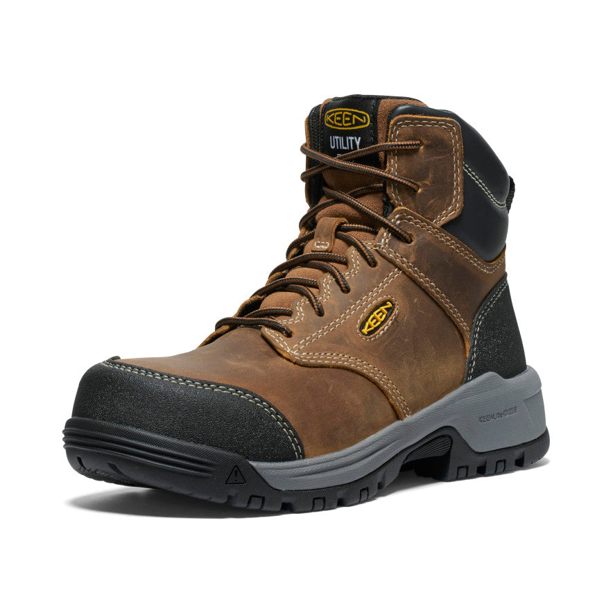 Women's Evanston 6\" ESD Boot (Carbon Toe) | Bison/Black