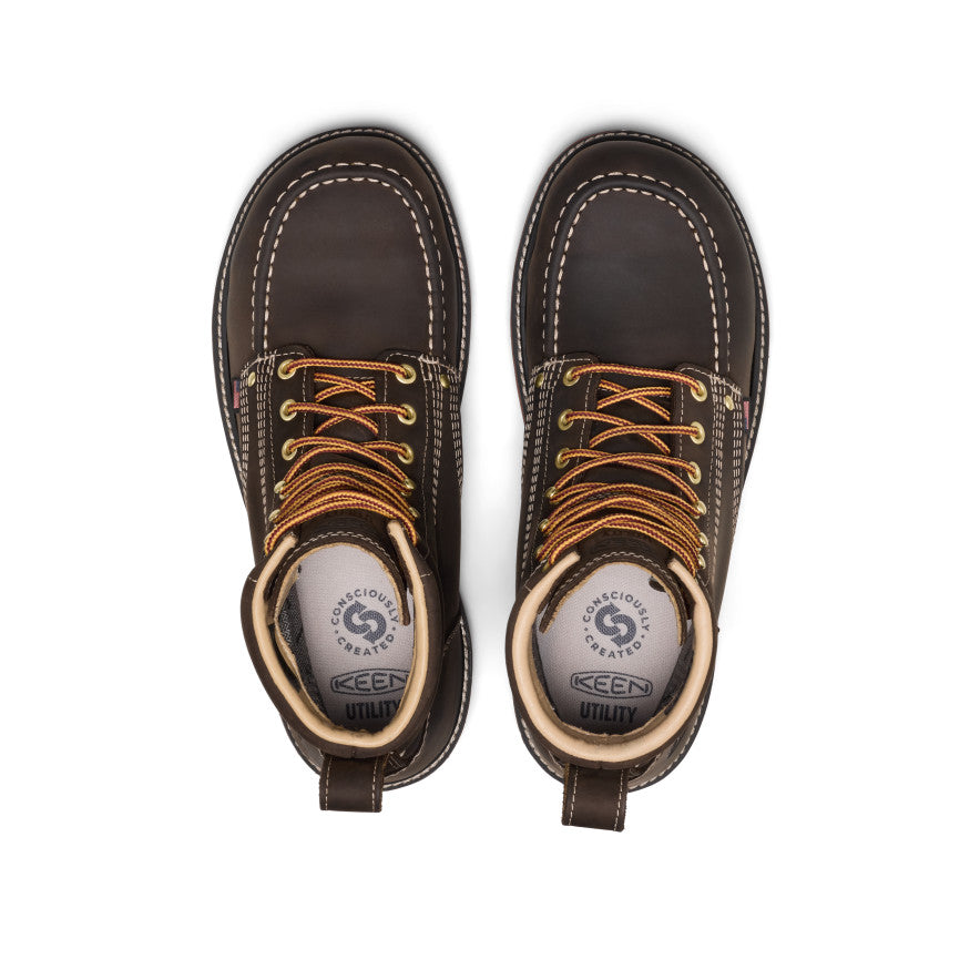 Men's Liberty 6\" Waterproof Boot (Carbon Toe) | Coffee Bean/Black