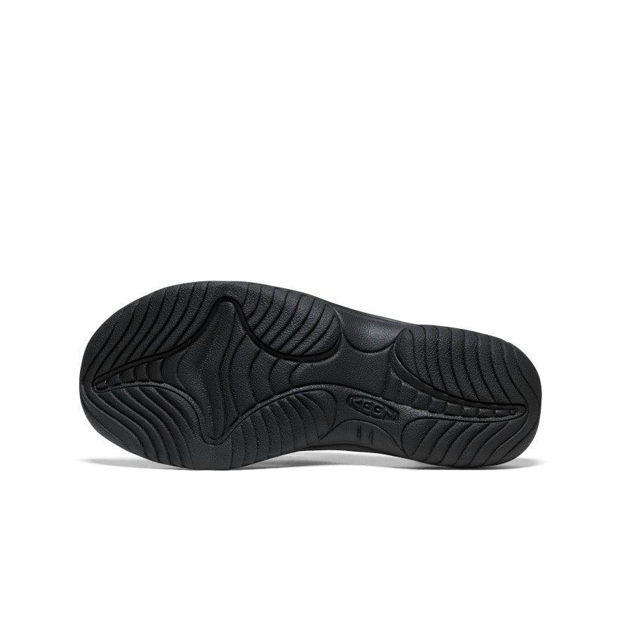Men's Kona Leather Flip-Flop | Black/Steel Grey