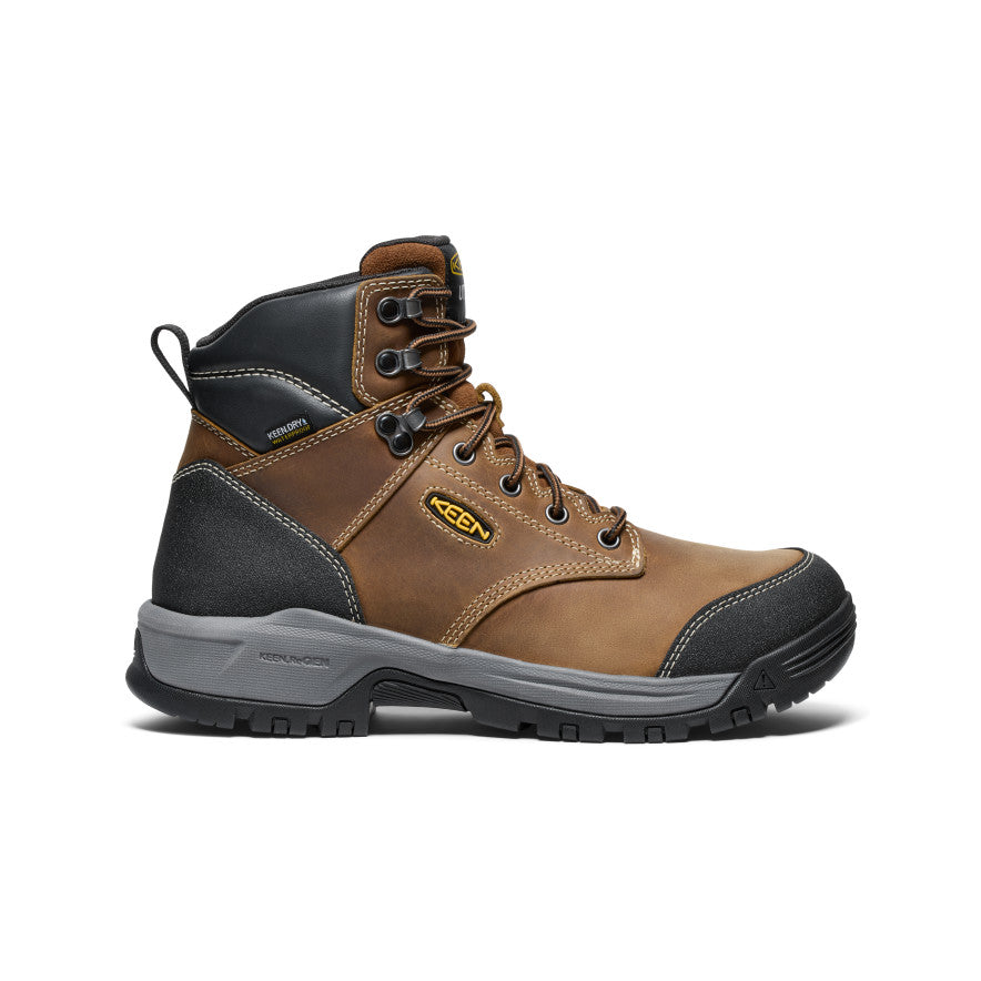 Men's Evanston 6\" Waterproof Boot (Soft Toe) | Bison/Black