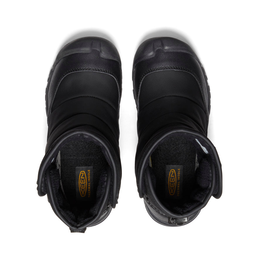 Big Kids' Puffrider Waterproof Winter Boot | Black/Steel Grey