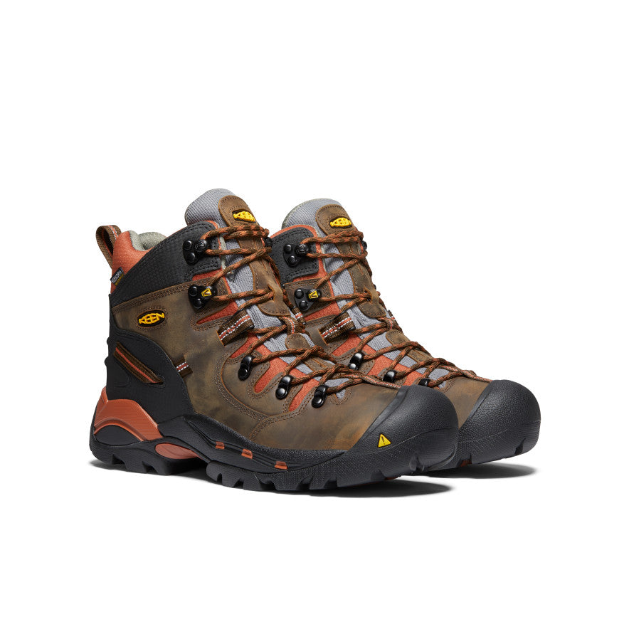 Men's Pittsburgh 6\" Waterproof Boot (Soft Toe) | Cascade Brown/Bombay Brown